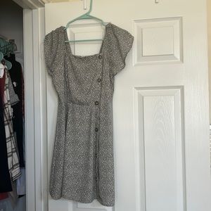 Black and cream spotted dress